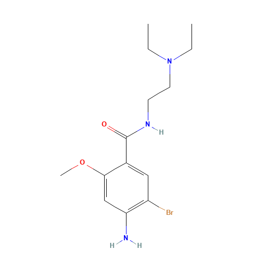 Bromopride (CAS: 4093-35-0) - Chemical Structure and Molecular Formula 