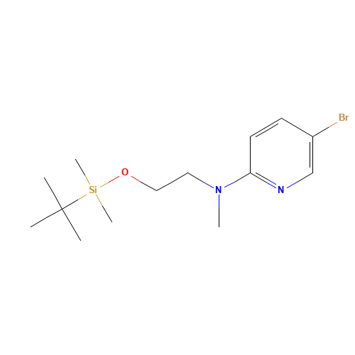 (5-Bromopyridin-2-yl)[2-(tert-butyldimethylsilyloxy)ethyl]methylamine (CAS: 326496-01-9) - Related Chemical Product