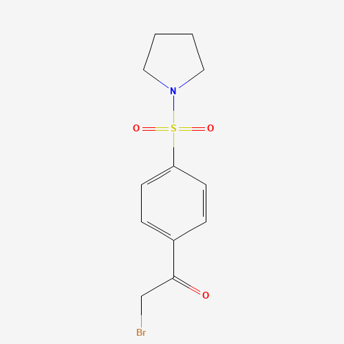 2-Bromo-1-[4-(1-pyrrolidinylsulfonyl)phenyl] ethanone (CAS: 58722-38-6) - Related Chemical Product