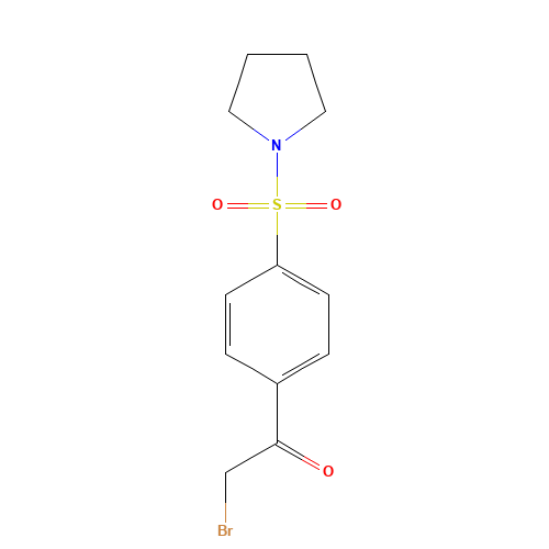 2-Bromo-1-[4-(1-pyrrolidinylsulfonyl)phenyl] ethanone (CAS: 58722-38-6) - Related Chemical Product