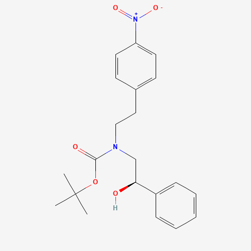 (N-tert-Butoxycarbonyl-N-[(1'R)-hydroxy-1-phenyl)ethyl])-4-nitrophenylethylamine (CAS: 223673-35-6) - Related Chemical Product