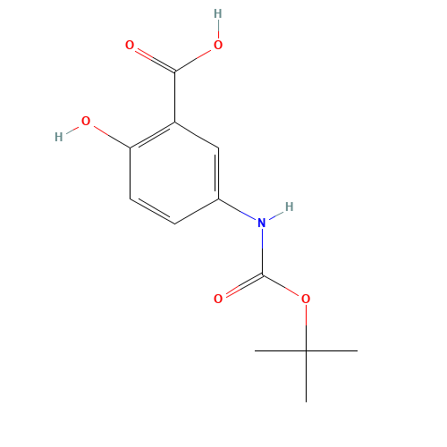 5-(N-tert-Butoxycarbonylamino)salicylic Acid (CAS: 135321-95-8) - Related Chemical Product