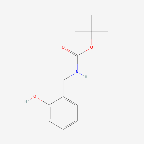 2-(tert-Butoxycarbonylaminomethyl)phenol (CAS: 390427-07-3) - Chemical Structure and Molecular Formula 