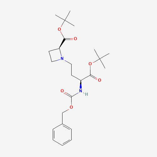 (2S,3'S)-N-[3-t-Butoxycarbonyl-3-benzyloxycarbonylamino-propyl]]azetidine-2-carboxylic Acid,t-Butyl Ester (CAS: 1235453-07-2) - Related Chemical Product