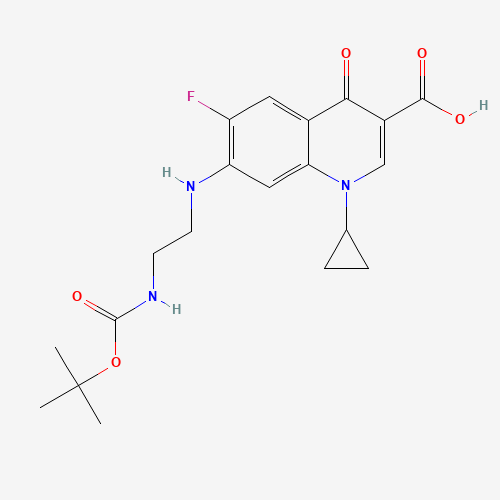 N-(tert-Butoxycarbonyl) Desethylene Ciprofloxacin (CAS: 105589-00-2) - Related Chemical Product