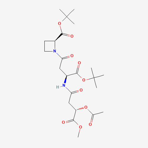 (2S,3S,3''S)-N-[3-(3-Acetoxy-3-methoxycarbonylpropanamido)-3-tert-butoxycarbonylpropanoyl]azetidine-2-carboxylic Acid tert-butyl Ester (CAS: 201283-56-9) - Related Chemical Product