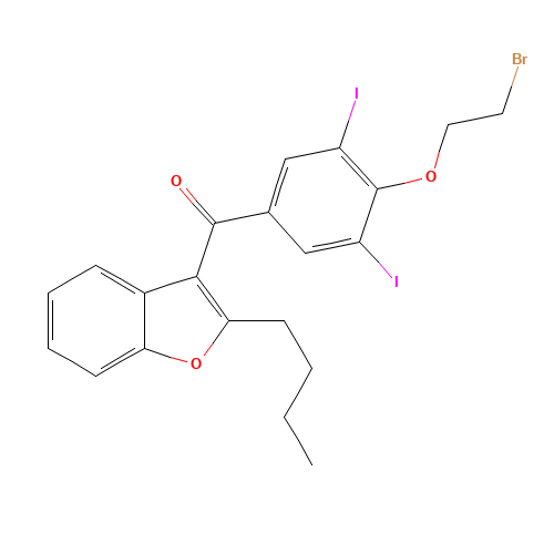 2-n-Butyl-4-[(2-bromoethoxy)-3,5-diiodobenzoyl]benzofuran (CAS: 96027-84-8) - Related Chemical Product
