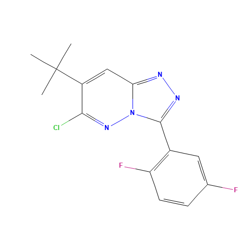 7-tert-Butyl-6-chloro-3-(2,5-difluorophenyl)-1,2,4-triazolo[4,3-b]pyridazine (CAS: 286456-54-0) - Related Chemical Product