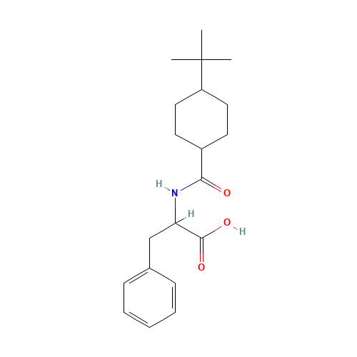 N-(trans-4-tert-Butyl-cyclohexyl)carbonyl-D-phenylalanine (CAS: 105746-46-1) - Related Chemical Product