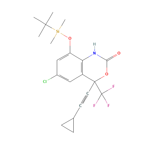 8-(tert-Butyldimethylsilyloxy) 8-Hydroxy Efavirenz,Technical Grade (CAS: 1027042-31-4) - Related Chemical Product
