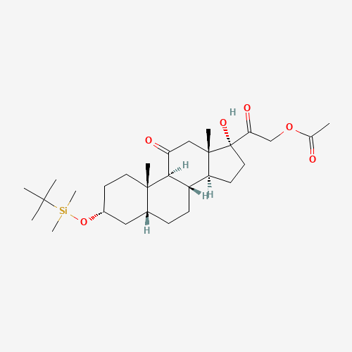 3a-O-tert-Butyldimethylsilyl 21-Acetyloxy Tetrahydro Cortisone (CAS: 83274-72-0) - Related Chemical Product