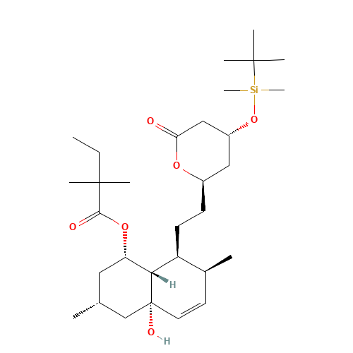 4-tert-Butyldimethylsilyl-4a'-hydroxy Simvastatin (CAS: 125142-16-7) - Related Chemical Product