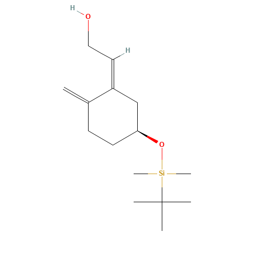 (2Z)-2-[(5S)-O-tert-Butyldimethylsilyl-2-methylenecyclohexylidene]ethanol (CAS: 96685-53-9) - Related Chemical Product
