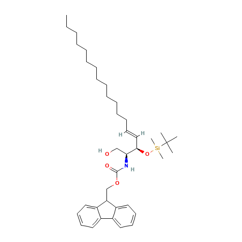 3-O-(tert-Butyldimethylsilyloxy)-2-Fmoc-erythro-sphingosine (CAS: 149035-77-8) - Related Chemical Product