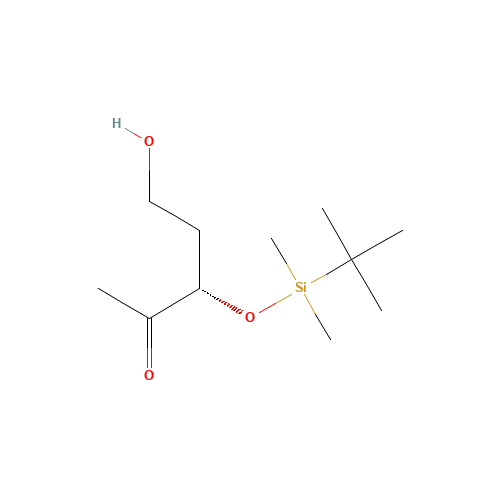 (-)-(3S)-3-{[tert-Butyl(dimethyl)silyl]oxy}-5-hydroxypentan-2-one (CAS: 218615-21-5) - Related Chemical Product