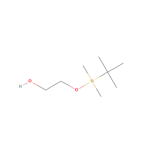 2-tert-Butyldimethylsilyloxyethanol (CAS: 102229-10-7) - Chemical Structure and Molecular Formula 