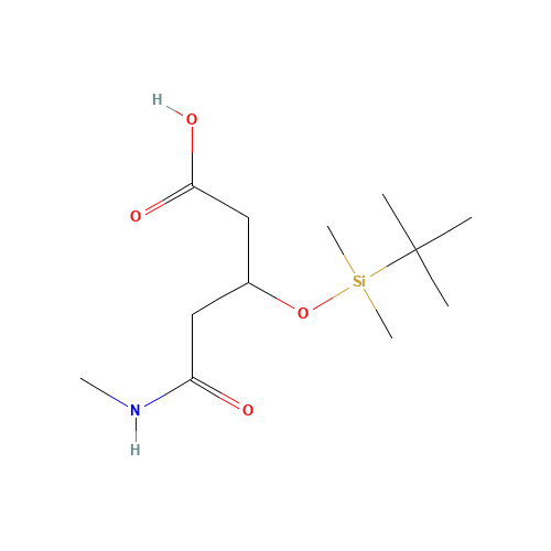 3-(tert-Butyldimethylsilyloxy)-5-(1-methylamino)-5-oxopentanoic Acid (CAS: 1076199-66-0) - Related Chemical Product