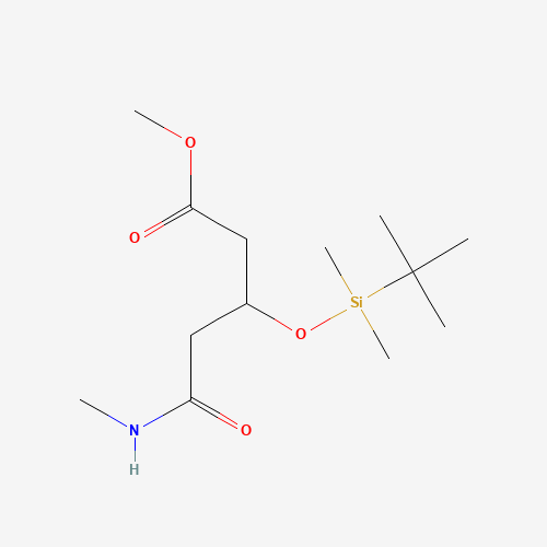 3-(tert-Butyldimethylsilyloxy)-5-(1-methylamino)-5-oxopentanoic Acid Methyl Ester (CAS: 1076199-67-1) - Related Chemical Product