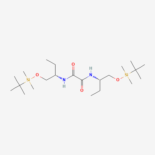 N,N'-Bis[(S)-1-(tert-Butyldimethylsilyloxymethyl)propyl]ethanediamide (CAS: 909567-52-8) - Related Chemical Product