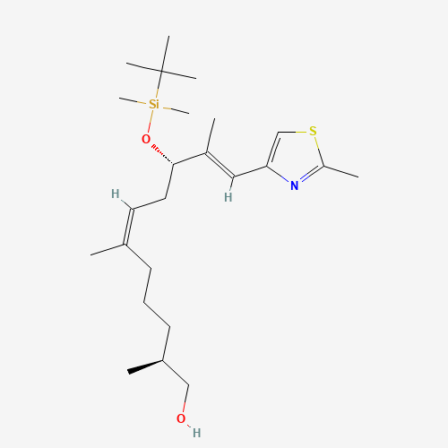 (+)-(2S,6Z,9S,10E)-9-{[tert-Butyl(dimethyl)silyl]oxy}-2,6,10-trimethyl-11-(2-methyl-1,3-thiazol-4-yl)-undeca-6,10-dien-1-ol (CAS: 210690-99-6) - Related Chemical Product