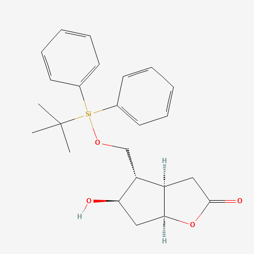(3aR,4S,5R,6aS)-4-(tert-Butyldiphenylsilyloxy)methyl-5-hydroxy-hexahydro-2H-cyclopenta[b]furan-2-one (CAS: 84786-80-1) - Related Chemical Product