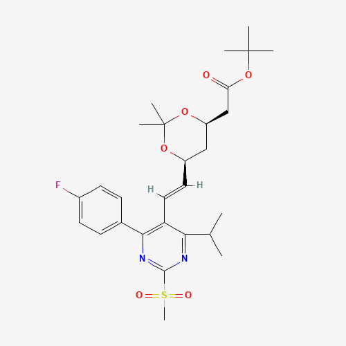 tert-Butyl-7-[4-(4-fluorophenyl)-6-isopropyl-2-methylsulfonylpyrimidin-5-yl]-(3R,5S)-isopropylidene-(E)-6-heptenoate (CAS: 849470-63-9) - Related Chemical Product