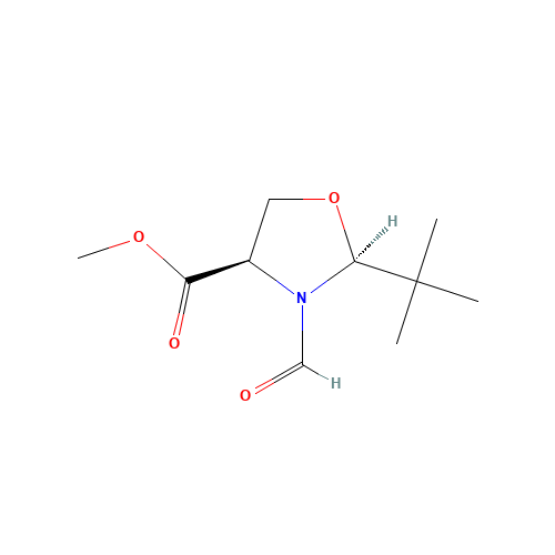 (2S,4R)-2-(tert-Butyl)-3-formyl-4-oxazolidinecarboxylic Acid Methyl Ester (CAS: 131233-89-1) - Related Chemical Product