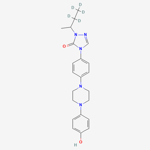 2-sec-Butyl-d5-4-{4-[4-(4-hydroxy-phenyl)-piperazin-1-yl]-phenyl}-2,4-dihydro-[1,2,4]-triazol-3-one (CAS: 1020719-21-4) - Related Chemical Product