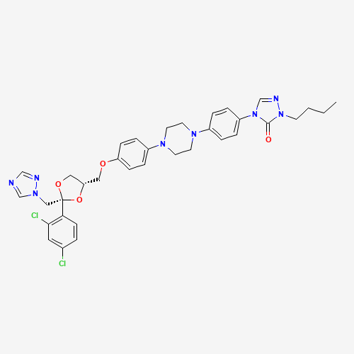 Butyl Itraconazole (CAS: 89848-51-1) - Chemical Structure and Molecular Formula 