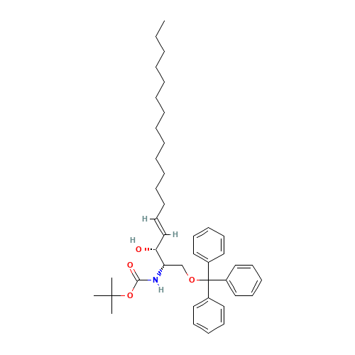 (2S,3R,4E)-2-tert-Butyloxycarbonylamino-1-triphenylmethyloxy-4-octadecen-2-ol (CAS: 299172-62-6) - Related Chemical Product