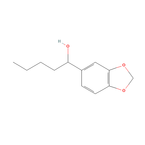 a-Butylpiperonyl Alcohol (CAS: 5422-01-5) - Chemical Structure and Molecular Formula 