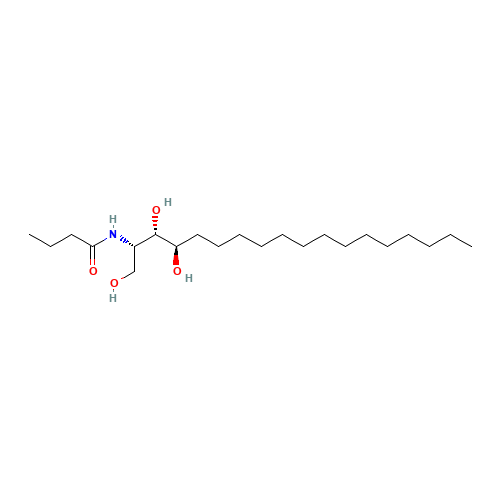 N-Butyroyl Phytosphingosine (CAS: 409085-57-0) - Chemical Structure and Molecular Formula 