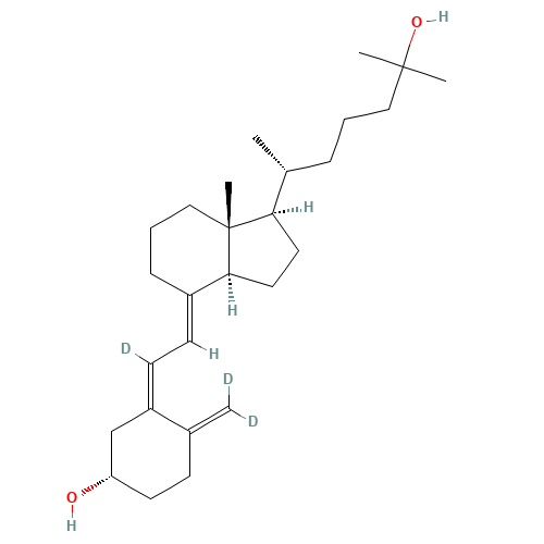 Calcifediol-d3 (CAS: 1262843-45-7) - Chemical Structure and Molecular Formula 