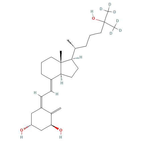 Calcitriol-d6 (CAS: 78782-99-7) - Chemical Structure and Molecular Formula 