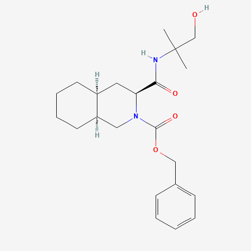 (3S,4aS,8aS)-2-Carbobenzyloxy-decahydro-N-(2-hydroxy-1,1-dimethylethyl)-3-isoquinolinecarboxamide (CAS: 213135-53-6) - Related Chemical Product