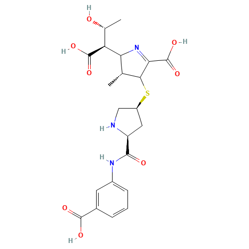 (aS,2S,3R)-5-Carboxy-4-[[(3S,5S)-5-[[(3-carboxyphenyl)amino]carbonyl]-3-pyrrolidinyl]thio]-3,4-dihydro-a-[(1R)-1-hydroxyethyl]-3-methyl-2H-pyrrole-2-acetic Acid (CAS: 1150883-75-2) - Related Chemical Product