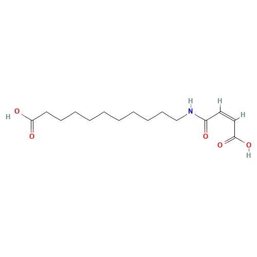 N-(10-Carboxydecanyl)maleamideic Acid (CAS: 57079-16-0) - Chemical Structure and Molecular Formula 