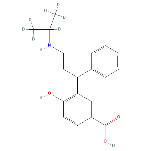 rac 5-Carboxy Desisopropyl Tolterodine-d7 (CAS: 1189868-60-7) - Related Chemical Product