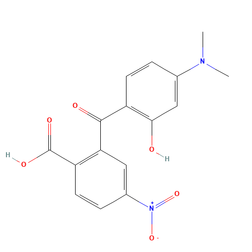 2'-Carboxy-4-dimethylamino-2-hydroxy-5'-nitrobenzophenone (CAS: 166442-40-6) - Related Chemical Product