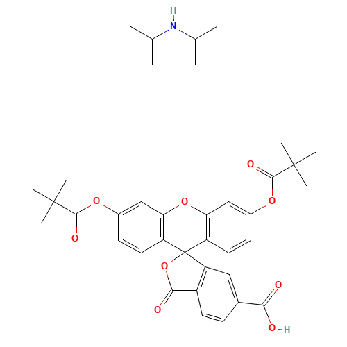 6-Carboxyfluorescein 3',6'-Dipivaloyl N-(1-Methylethyl)-2-propanamine (CAS: 847569-43-1) - Related Chemical Product