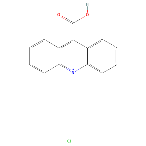 9-Carboxy-10-methylacridinium Chloride (CAS: 5132-83-2) - Chemical Structure and Molecular Formula 