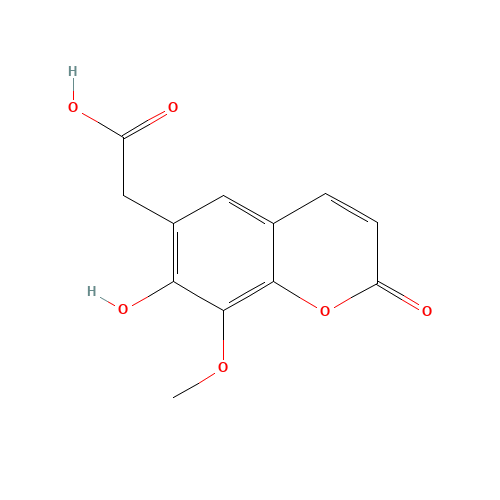 6-(Carboxymethyl)-7-hydroxy-8-methoxy Coumarin (CAS: 71942-06-8) - Related Chemical Product