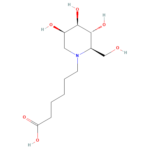 N-5-Carboxypentyl-deoxymannojirimycin (CAS: 104154-10-1) - Related Chemical Product