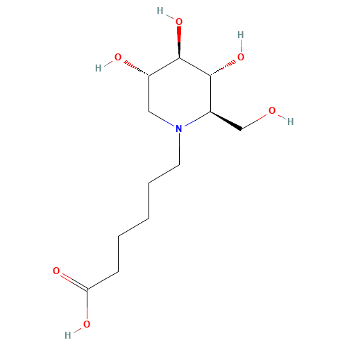 N-5-Carboxypentyl-1-deoxynojirimycin (CAS: 79206-51-2) - Related Chemical Product