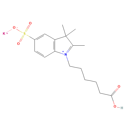 1-Carboxypentyl-2,3,3-trimethylindolenium-5-sulfate,Potassium Salt (CAS: 246516-15-4) - Related Chemical Product
