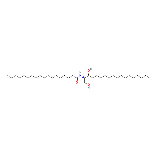 C18 Dihydroceramide (CAS: 2304-80-5) - Chemical Structure and Molecular Formula 