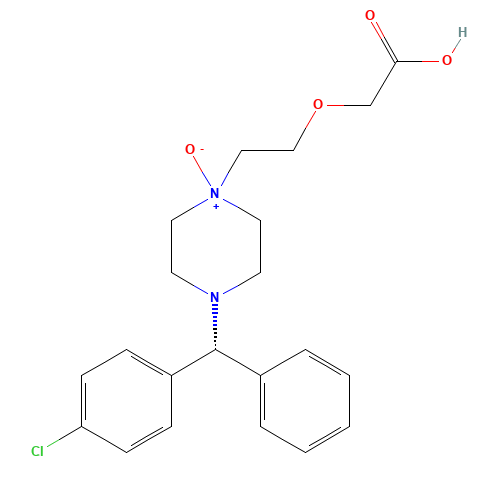 (R)-Cetirizine N-Oxide (CAS: 442863-80-1) - Chemical Structure and Molecular Formula 