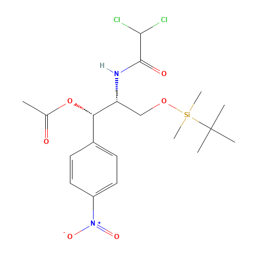 Chloramphenicol 2-(O-tert-Butyldimethylsilyl)methyl 1-Acetate (CAS: 864529-27-1) - Related Chemical Product