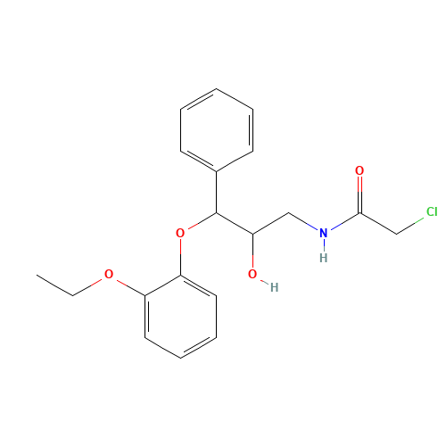 (2RS,3RS)-1-Chloroacetylamino-3-(2-ethoxyphenoxy)-2-hydroxy-3-phenylpropane (CAS: 93852-40-5) - Related Chemical Product