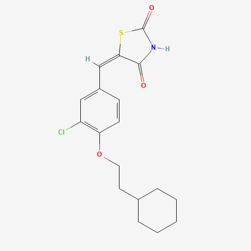 5-[[3-Chloro-4-(2-cyclohexylethoxy)phenyl]methylene]-2,4-thiazolidinedione (CAS: 1239610-72-0) - Related Chemical Product